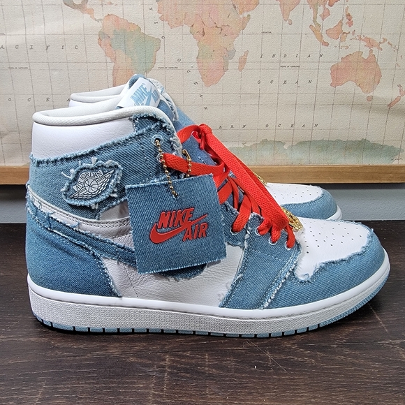 BRAND NEW Nike Air Jordan 1 Retro High OG Denim Men's Size 10.5 - Picture 2 of 12